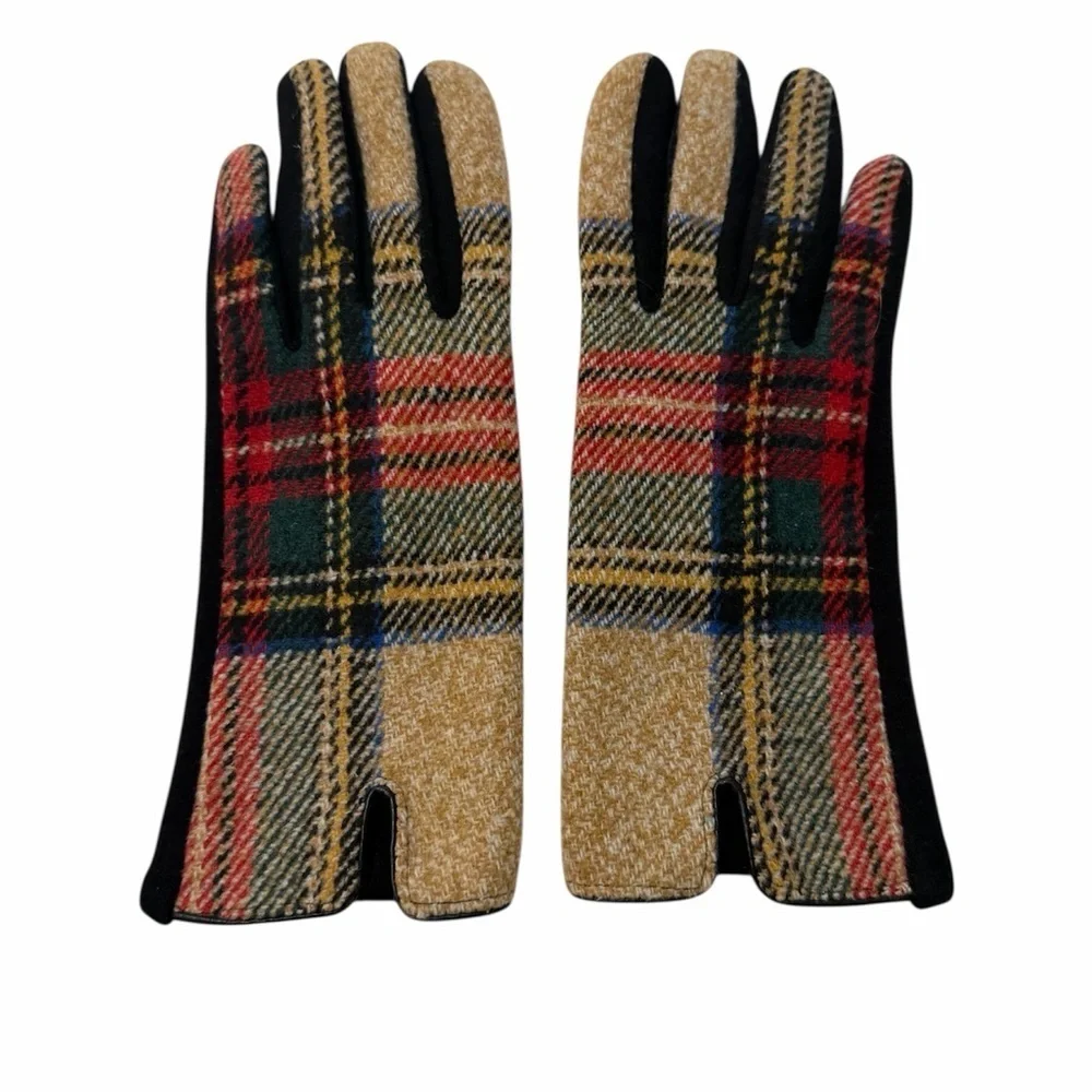 💜3/$15 Plaid Patterned Gloves